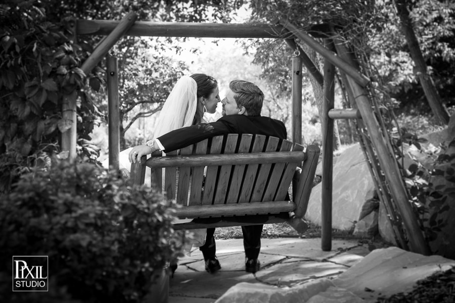 bridal portrait swing