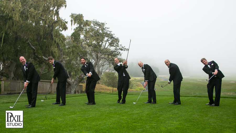 golf pebble beach wedding