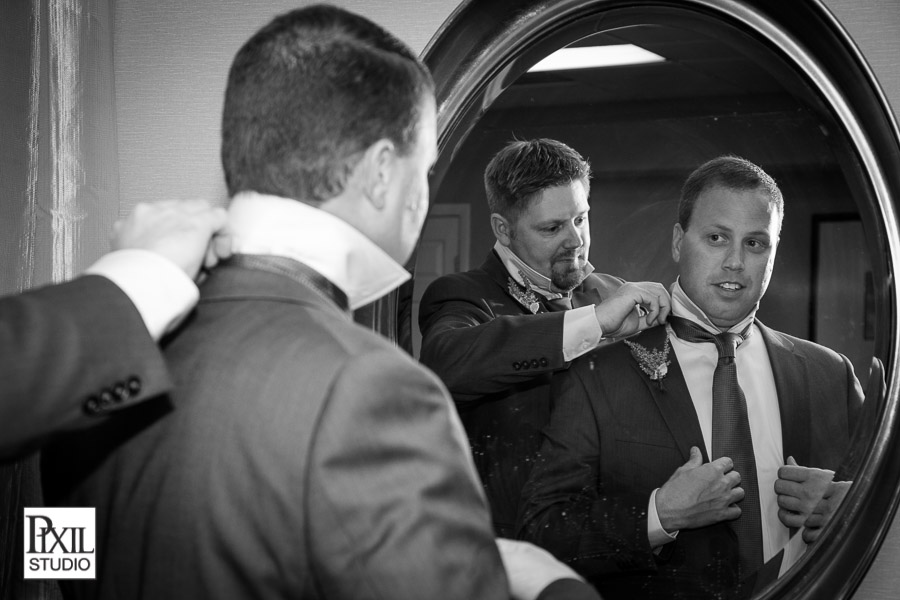 groom mirror