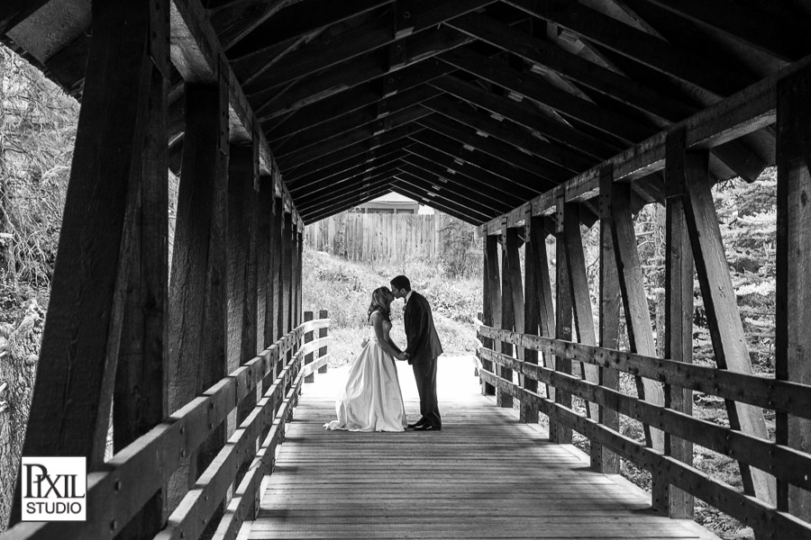 vail wedding covered bridge