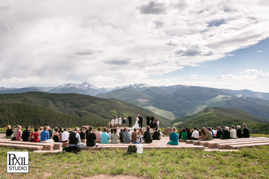 vail wedding deck