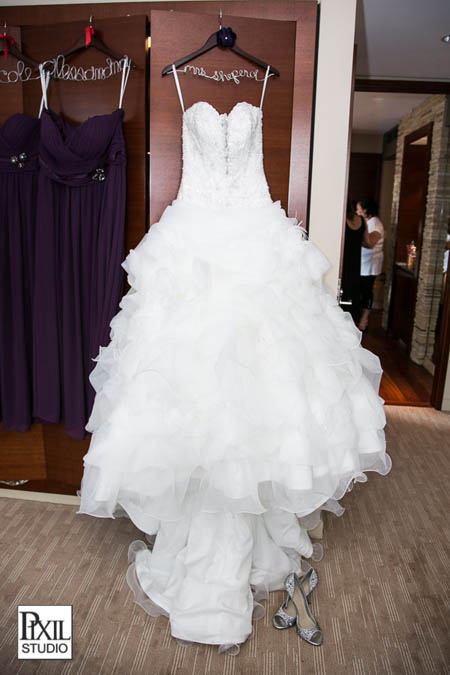 wedding dress purple