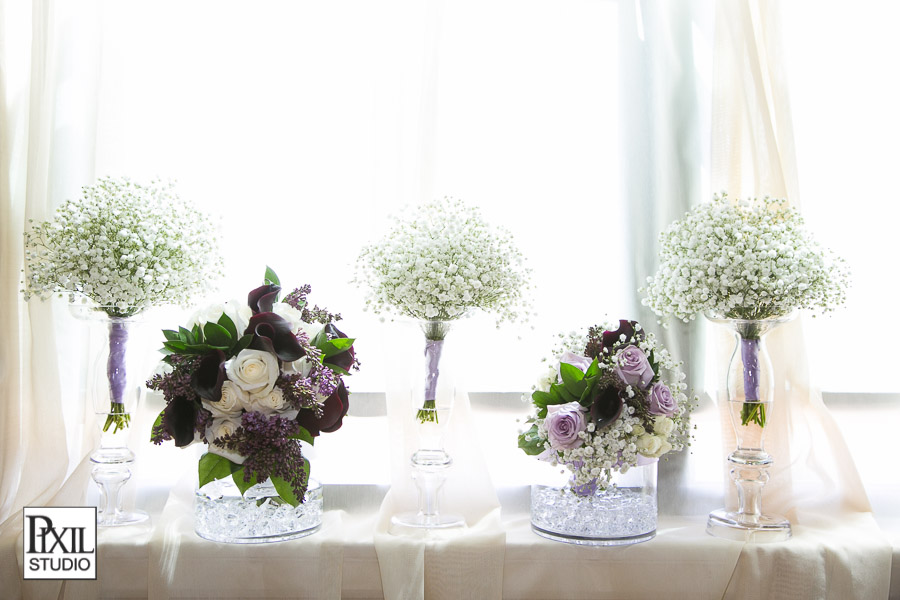 purple wedding flowers