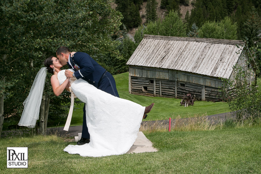 Beaver Creek Military Wedding Photography at Allies Cabin 