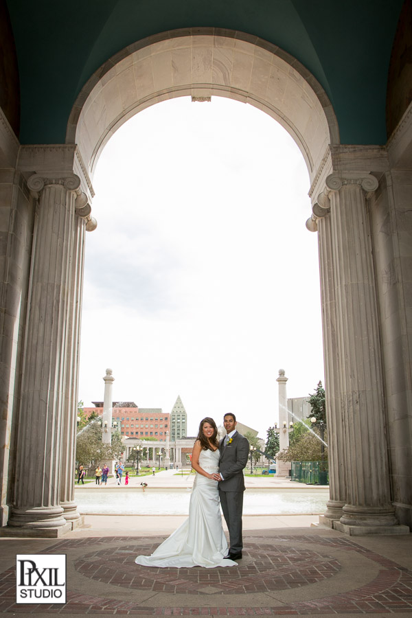 Denver Art Museum Civic Park Wedding Photography 