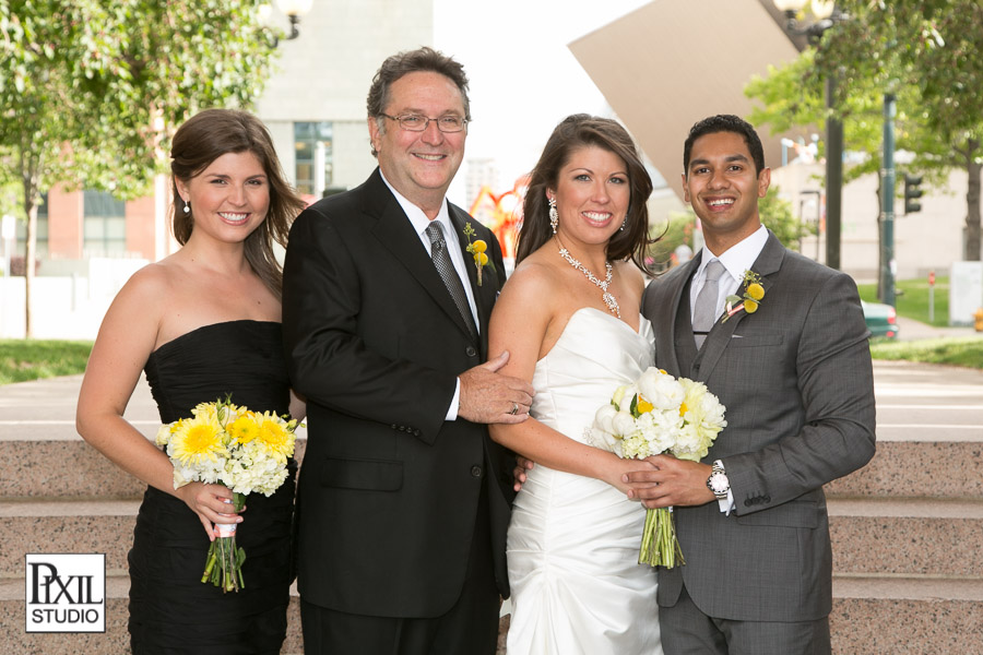 Denver Art Museum Civic Park Wedding Photography 