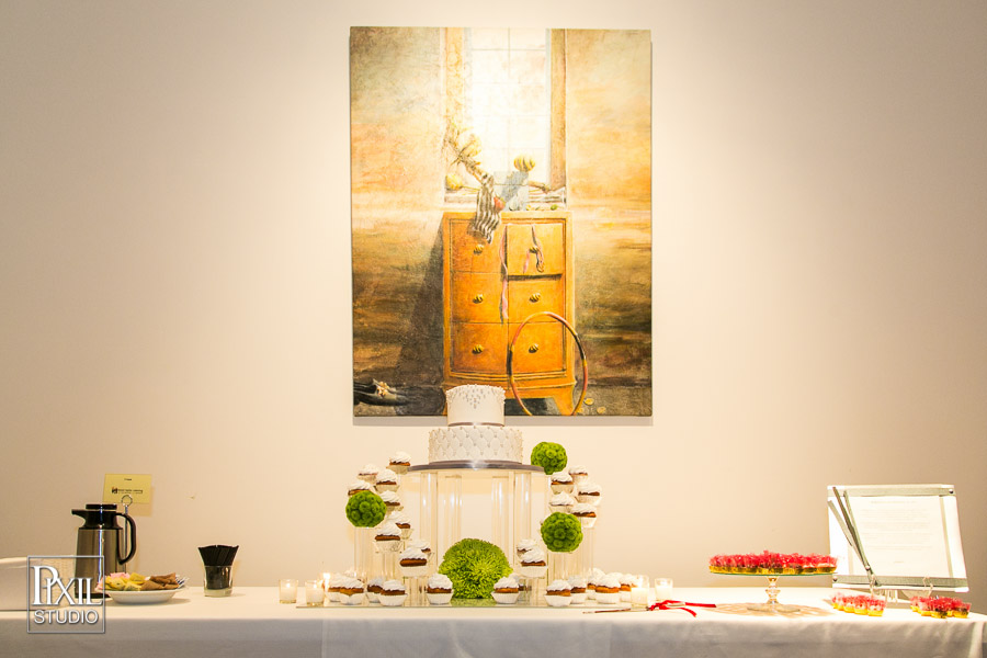 GBLT wedding reception at Denver Art Museum