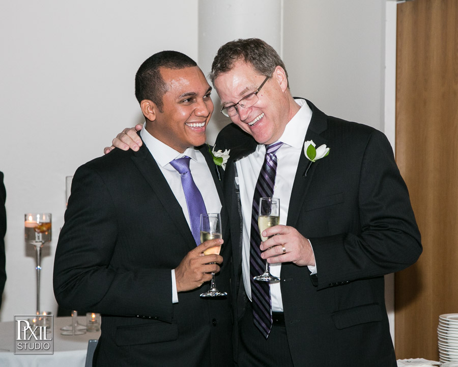 GBLT wedding reception at Denver Art Museum