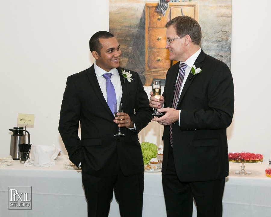GBLT wedding reception at Denver Art Museum