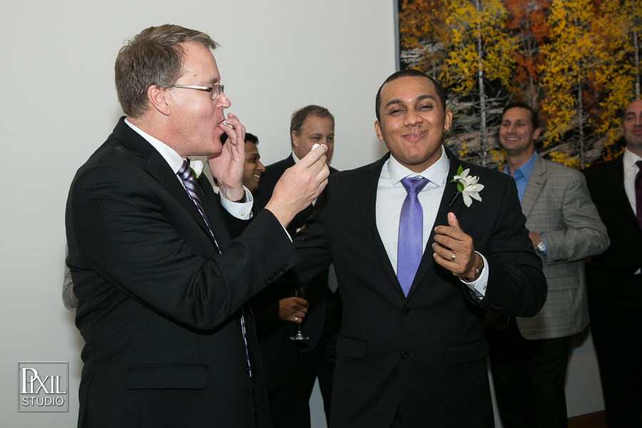 GBLT wedding reception at Denver Art Museum