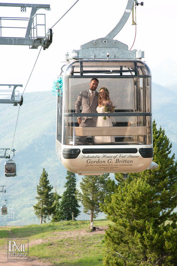 Gondola Charter wedding in Vail Beaver Creek 