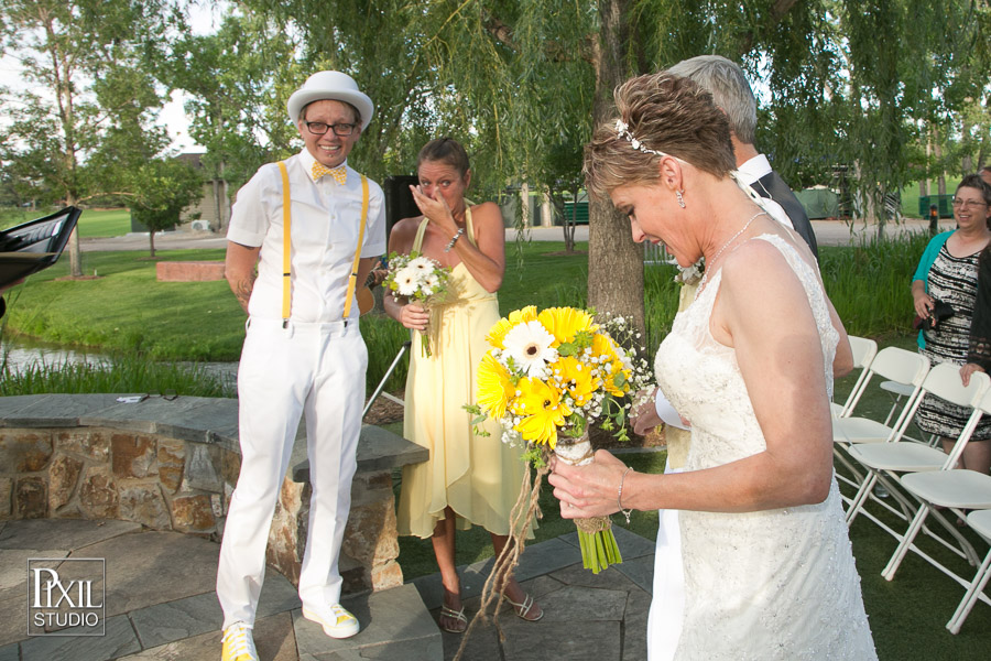 Rustic Hudson Gardens Lgbt wedding