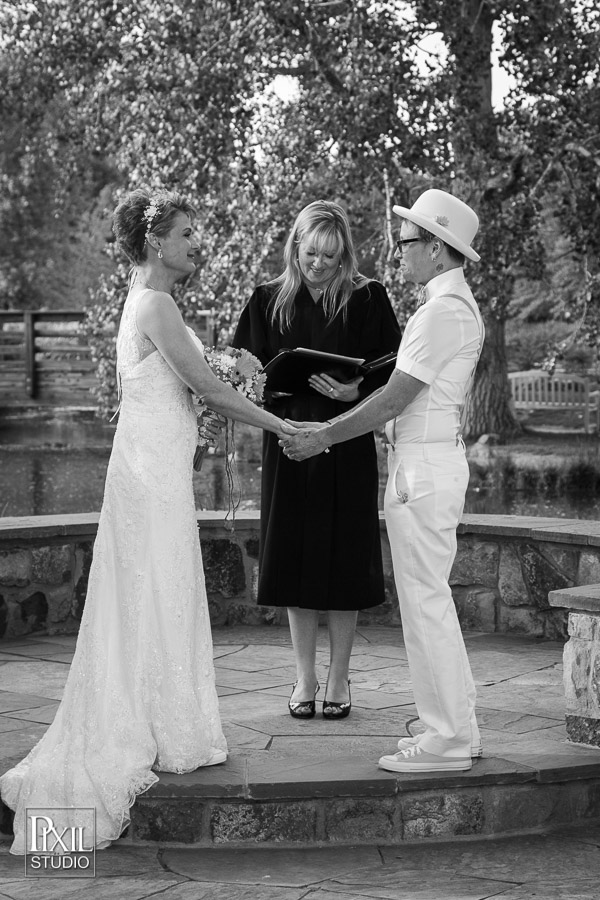 Rustic Hudson Gardens Lgbt wedding