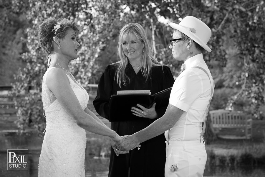 Rustic Hudson Gardens Lgbt wedding