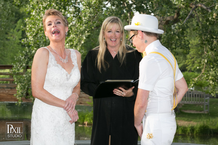 Rustic Hudson Gardens Lgbt wedding