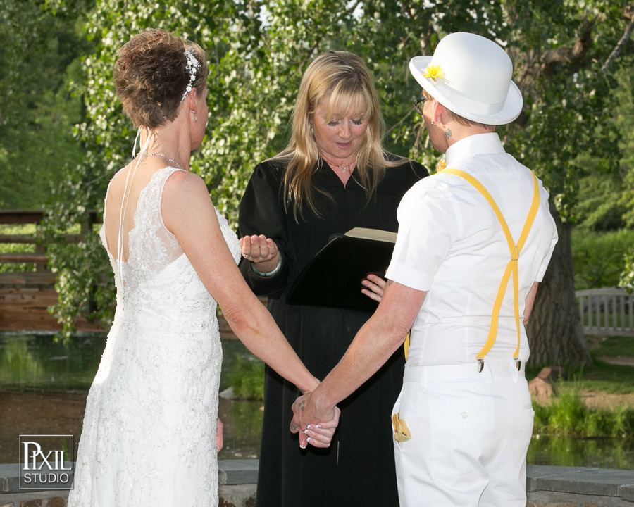 Rustic Hudson Gardens Lgbt wedding