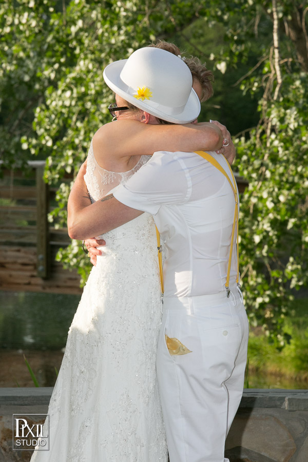 Rustic Hudson Gardens Lgbt wedding