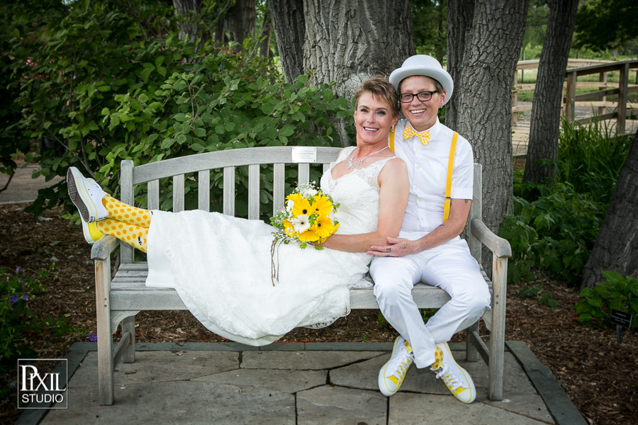 Rustic Hudson Gardens Lgbt wedding