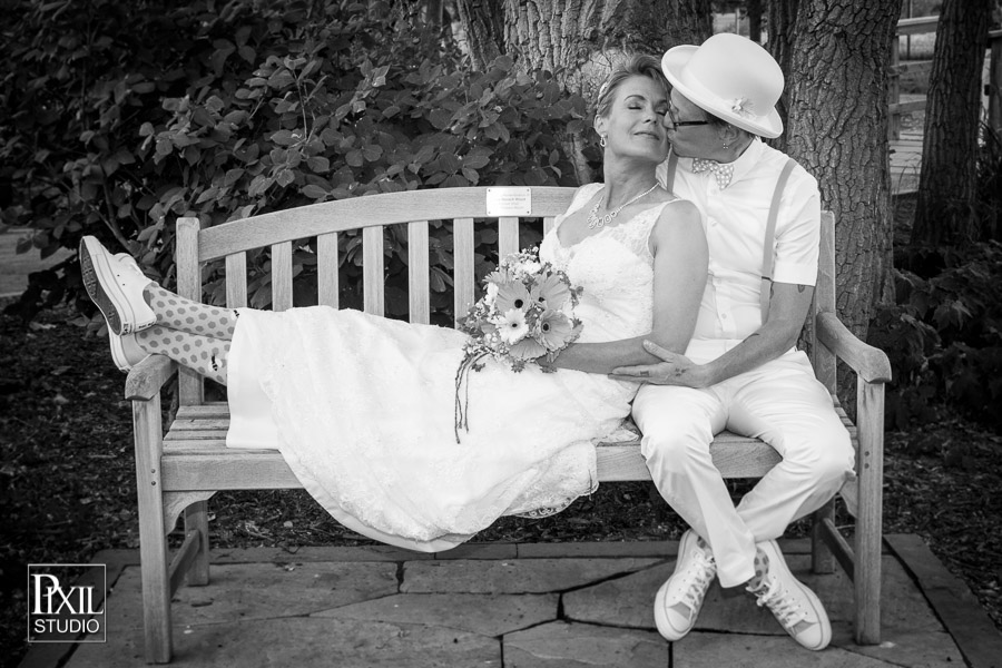 Rustic Hudson Gardens Lgbt wedding