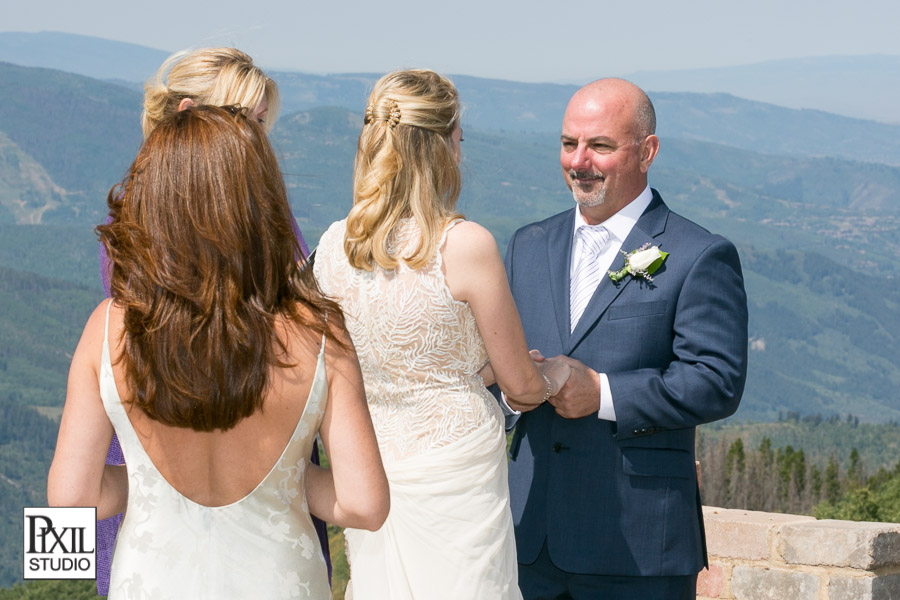 Vail gondola wedding