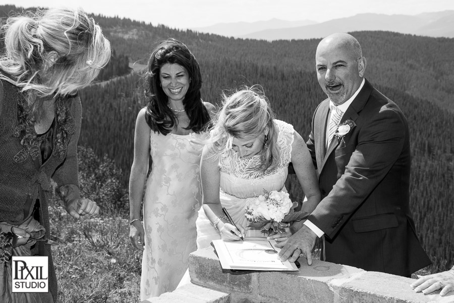 Vail gondola wedding